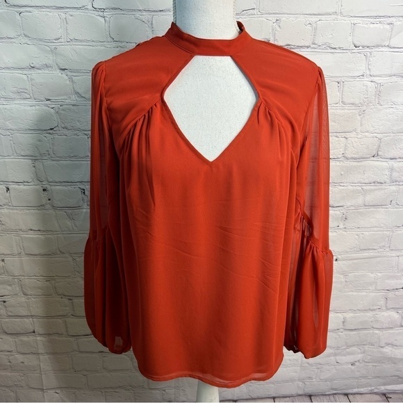 EXPRESS Open Neck Top Small - Picture 1 of 6